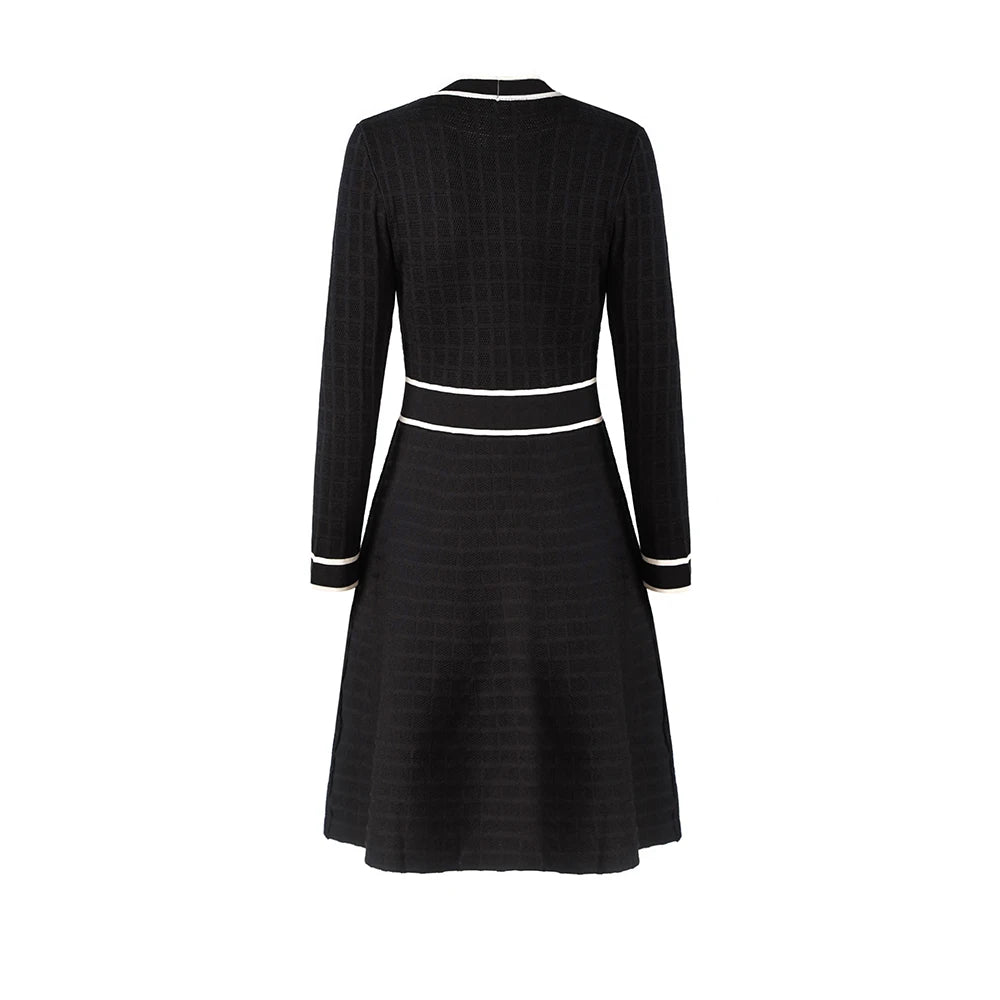 Casual A-line Knitting Quality Dress.